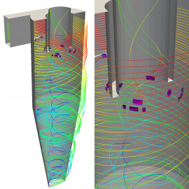 Cyclone streamlines