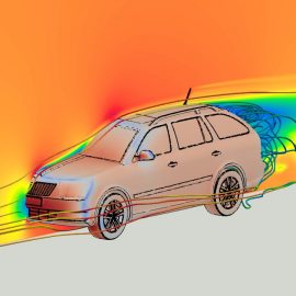 External Aerodynamics of a Vehicle with OpenFOAM